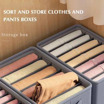 Garderoba Haine Organizator Împărțit Cutie de Depozitare Dulap Cazul Îngroșat Robust Organizarea de Material Cutie pentru Quilt Pantaloni Haine de Iarnă