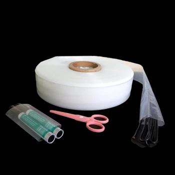0.07 mm PE 200Meter Rola de Tub Transparent Fâșie Lungă Cilindru de Plastic Sac de Lungime Infinită Hardware Conductă îngustă de Ambalare Sac de Caz