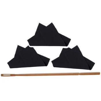 1 Set Flaut, Instrumente de Curățare Kit Inclusiv Flaut Cârpe de curățat și Flaut Tijă de Curățare