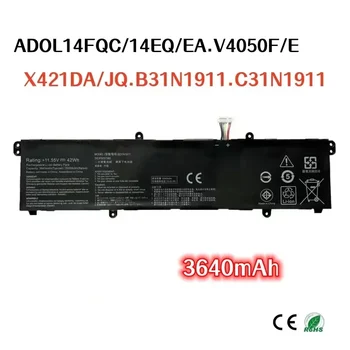 100% original 3640mAh Pentru ASUS ADOL14FQC/14EQ/EA V4050F V4050E X421DA X421JQ B31N1911 C31N1911 baterie de laptop