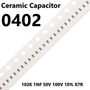 (100buc) 0402 102K 1NF 50V 100V 10% X7R 1005 SMD Condensatoare Ceramice