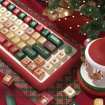 138 Cheile Ajunul Crăciunului Temă Originală Taste Cherry Profil Personalizat Tastelor pentru Tastatura Mecanica cu 7U și ISO Taste