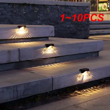1~10BUC Peisaj de Grădină Pas Lumini în aer liber de Iluminat Gard Lampa Impermeabil Energie Solară Balcon Lămpi de Iluminat Acasă de Noapte Mici