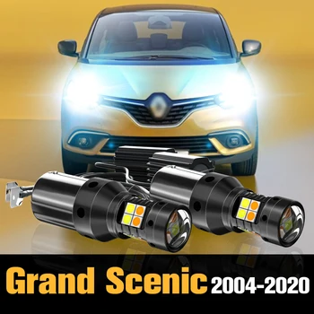 2 buc Canbus LED Dual Modul Semnalizare+lumini de Zi Lumina DRL Accesorii Pentru Renault Grand Scenic 2 3 4 2004-2020 2009 2010