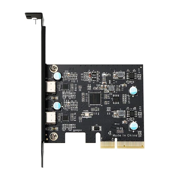 2 Porturi USB 3.1 Super-Rapid de 10Gbps PCI Express (PCIe) Card de Expansiune pentru Vânt