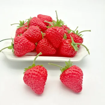 20buc Artificială de Căpșuni Fructe False Pentru Crăciun Nunti Decor Petrecere Artificială de Căpșuni, Bucătărie Alimentele de Origine Decor