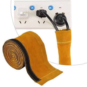 3,5 m/10m rezistente la Căldură Ignifuge Bandă de Protecție Maneca Teaca Capacul Cablului Pentru Sudare Tig Lanterna Furtun de Cabluri de Protecție