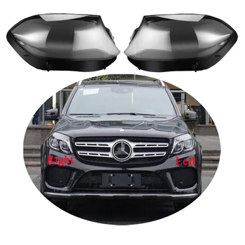 Auto Frontal Capac pentru Faruri Pentru Mercedes-Benz GLS X166 X167 GLS450 2015-2019 Obiectiv Abajur din Sticlă Strălucitoare Lumină Cap Capace Shell