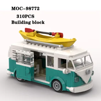 Bloc MOC-98772 Super Bus Model de Masina Jucărie de Asamblare 310PCS Adult și Copil Educație Jucărie de Ziua de naștere și Cadou de Crăciun