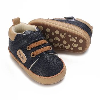 Copil nou-născut Pantofi Baby Boy Fata de Pantofi Clasic din Piele, Talpa de Cauciuc Anti-alunecare pantofi de Copil Primul Pietoni Pantofi pentru Sugari copil