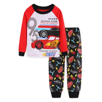 Copilul cămășuță de Noapte Băiatului Pijamale Copii Costum Toamna Iarna Pixar Cars Lightning McQueen Chikdren Pijamale Pijamale Acasă cămașă de noapte Seturi