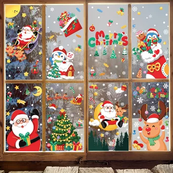 Crăciun Fereastră se Agață, Dublă față-Verso de Crăciun Autocolante Fereastră, de Crăciun Autocolante Decoratiuni pentru geamuri