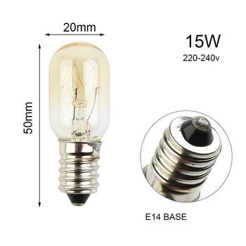 E14 Lampa de Sare Becuri Frigider, Cuptor Înlocuire 15W Becuri E14 Lampa de Sare Glob Bec de Bucatarie Ventilatoare