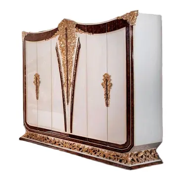 European stil din lemn masiv sculptat de lux dulap curtea franceză dulap depozitare pentru dormitor, mobilier de cabinet de personalizare
