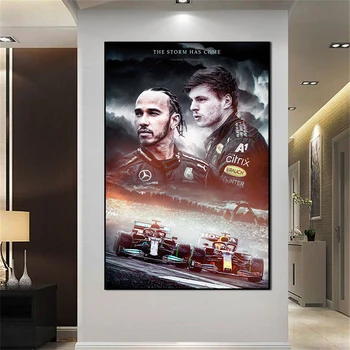 F1 Formula Furtuna A Venit Mclaren Campion Mondial Poster Poster De Arta Decor Decor Pictura Bar, Sală De Perete Panza