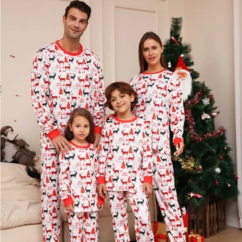 Familia Crăciun Potrivire Seturi de Pijamale Copii, Pijamale Copii Nightwears Potrivire Familie Costume Xmas Cupluri Pijamale, Costume