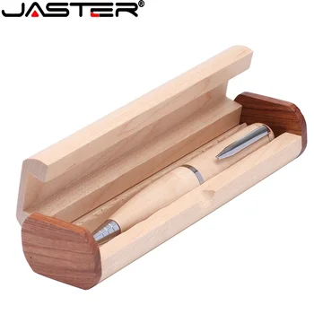JASTER Personalizate de Arțar Pen Drive-uri Flash USB de 128GB de Lux Pen Drive 64GB de Lemn Cutie de Cadou Stick de Memorie de 32GB 16GB Cadou Creativ