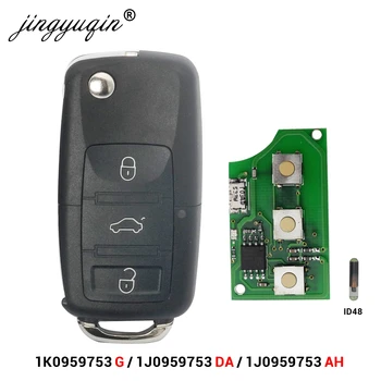 Jingyuqin 3B Cheie de la Distanță 433Mhz ID48 Pentru VW Golf, Jetta, Beetle, Polo, Tiguan Touran Caddy Eos Până 1J0959753DA/AH 1K0959753G DA8000M