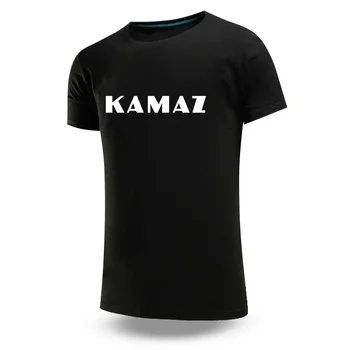 KAMAZ 2024 Barbati de Vara de Bumbac de Înaltă Calitate de Moda Tricouri Tur-Gât Monofazate pantaloni Scurți de Culoare Mâneci Bluze Casual Tricouri Haine