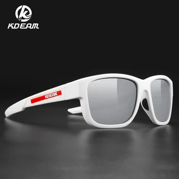 KDEAM Brand High-End ochelari de Soare Unisex TR90 Material Lentile Polarizate de Epocă Ochelari de soare Ochelari de Soare pentru Barbati/Femei Cauciuc 3D Logo-ul