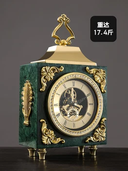 Marmura Ceas De Modă Veche, În Stil European Retro Ceas De Decorare Camera De Zi Afișare Ceas De Birou Ceas De Birou Creativ
