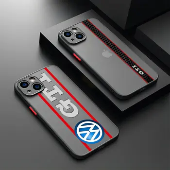 Masina de lux Logo-ul Volkswagen GTI Telefon Caz Pentru Xiaomi Redmi Nota 12 11 10C 10X 9A 9T 9C 7 K40 Pro Plus Capac Transparent Mat