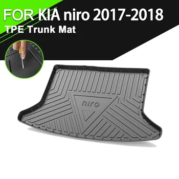 Masina din Spate Capac Portbagaj Covoraș Cauciuc TPE Non-Alunecare rezistent la apa de Linie de Mărfuri Accesorii Pentru KIA Niro 2017-2018