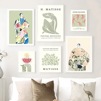Matisse Piața De Flori Abstracte Femeie Modernă Galerie Canvas PaintingWall Printuri De Arta Nordică Poze Poster Pentru Camera De Zi Decor