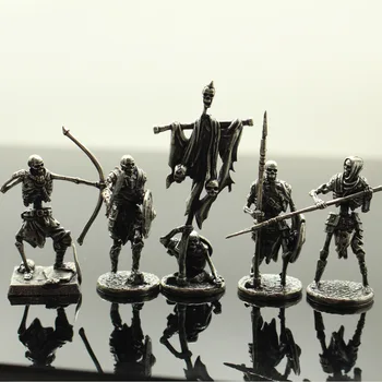 Metal Fantoma Schelet Figurine Grupul de Armate Decor Birou Războiul de Șah, Tabla de Joc Decor Soldat Model Miniaturi Cadouri pentru Baiat