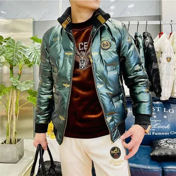 Moda pentru Bărbați în Jos Jacheta Brand Original de Înaltă Calitate Haina de Iarna Bărbat în Haine de Epocă