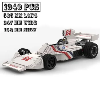 Modelul clasic MOC-130285 Hesketh 308B scara 1:8 Cursa de Formula 1 Model de Masina Cladirii Creatorii Bloc Caramida Jucarii Copii, Cadouri de Ziua de nastere