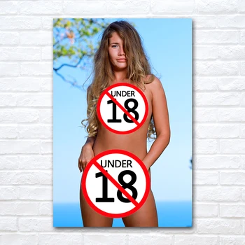 Necenzurat Nud Fata Sexy Frumusete Poster și Imprimă Imaginea Estetică Modernă de Perete de Arta Canvas Pânză Tesatura Tablou Pentru Decor Camera