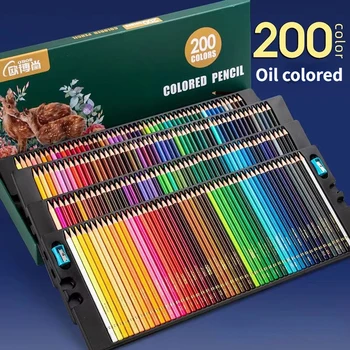 Obos Creion Colorat 48/72/120/150/200 buc Set de Desen Gras Luminoase de Culoare pictate manual Profesional de Artă cu o Cutie-Cadou