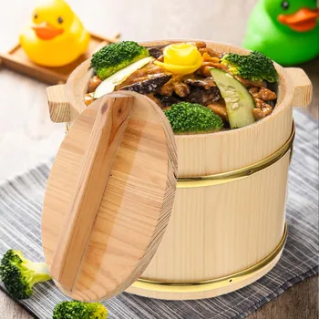 Orez japonez Găleată de Lemn Sushi de Orez pentru Acasă Restaurant Mancator Decorative Fotografie Popi Lemn Accesorii de Bucatarie