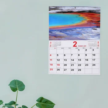 Peisaj Foto Calendar Agățat Calendar De Vacanță Calendar De Perete Agățat Calendar Portabil Casă De Vacanță Agățat Calendar