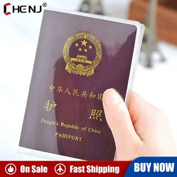 PVC-ul nou Pașaport Capac Transparent Capac Pașaport Caz Clar Impermeabil document de călătorie sac deținător de pașaport Picătură de Transport maritim