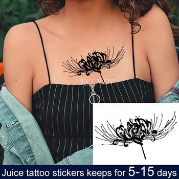 Rezistent la apa Temporar Suc de cerneală Tatuaj Autocolant Echinocțiul de Flori de Plante de Personalitate Fructe Gel de Lungă durată Arta tatuaj pentru Barbati Femei