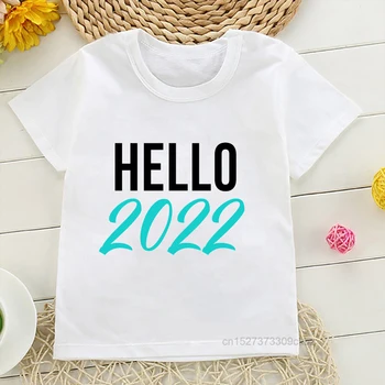 Salut 2022 Design T-Shirt Copii T-Shirt Hipster Copilul Băiat Topuri Haine De Vară Pentru Copii Băiat De Anul Nou Ropa Cadou De Crăciun