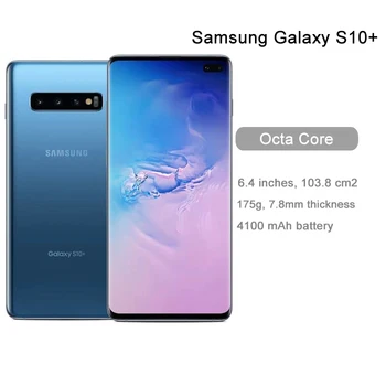 Samsung Galaxy S10+ S10 Plus G975U 128GB 512G Telefon Mobil Deblocat Octa Core 6.4