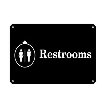 toaletele de Afaceri să Semneze Caracteristică Departamentul de Toaletă Decor Semn Tin Semn