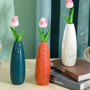 Vaza De Flori Stil Nordic Vaze Pentru Flori, Iarbă De Pampas Vaza Vaze Pentru Flori Buchet De Fermă Modernă De Birou Estetice Camera